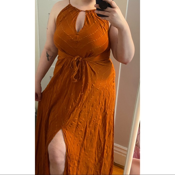 Tie-up Full Length Summer Dress - Picture 2 of 7